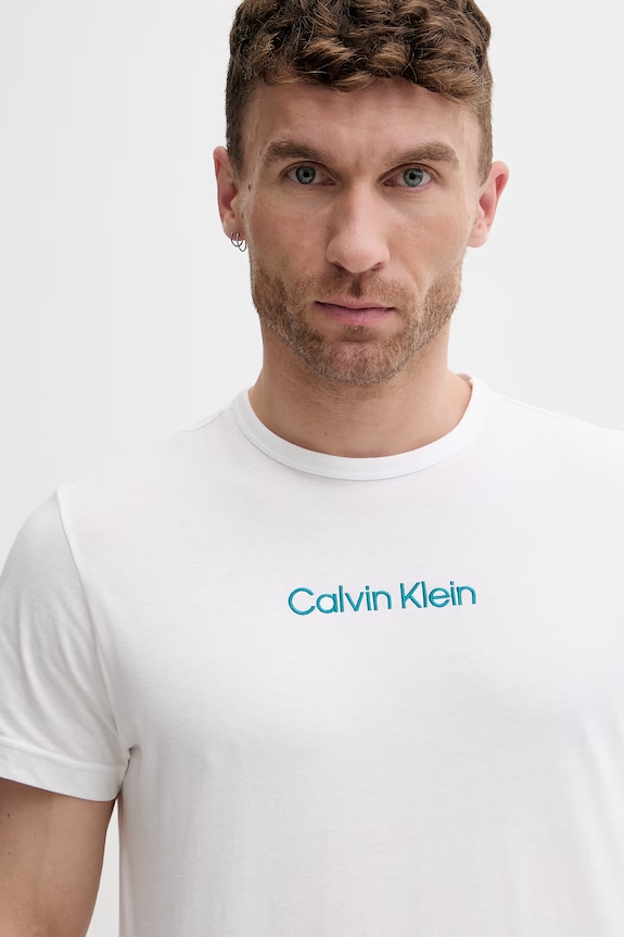 Calvin Klein Underwear dvodijelna pidžama za muškarce od pamuka tirkizna LV00NM2900