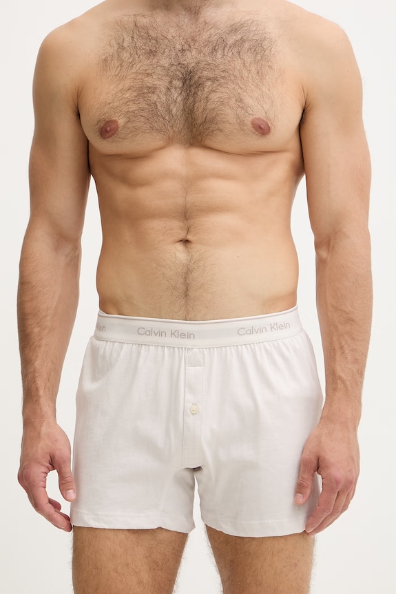 Îmbrăcăminte Calvin Klein Underwear boxeri pentru bărbați, din bumbac pachet de 3 000NB4005A verde