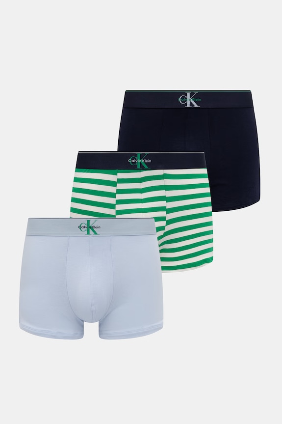 Calvin Klein Underwear boxerky pánske 3-pack modrá LV00NB4472