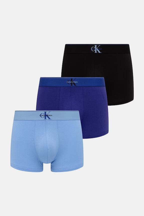 Calvin Klein Underwear pánske boxerky 3-pak modrá LV00NB4472