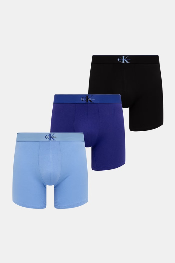 Calvin Klein Underwear Boxerky pánske 3-pak modrá LV00NB4473