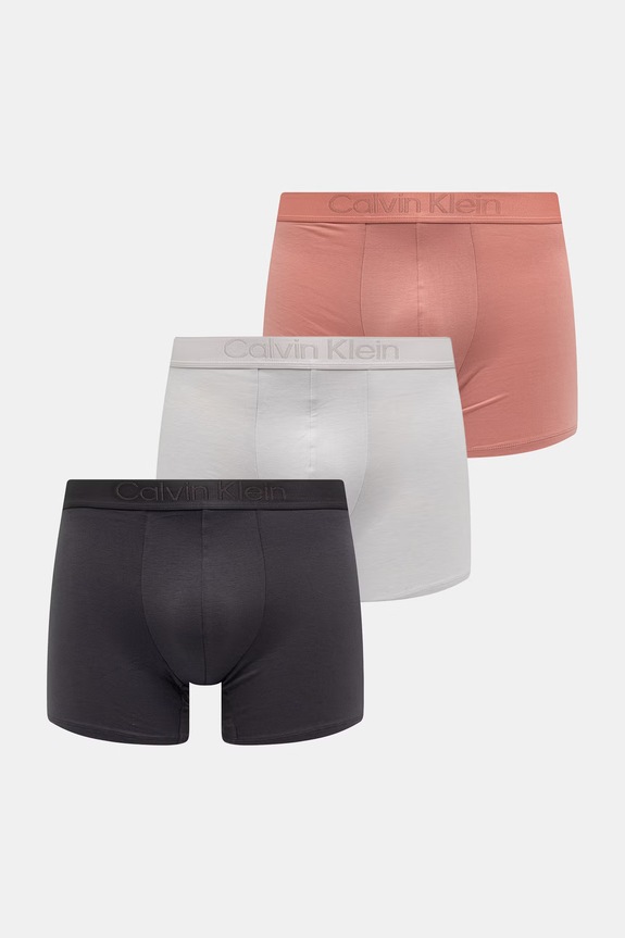Calvin Klein Underwear μποξεράκι ανδρικό με lyocell 3-pack ροζ 000NB3652A