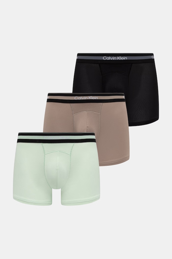 Calvin Klein Underwear boxerky pánske 3-pak hnedá LV00NB4536
