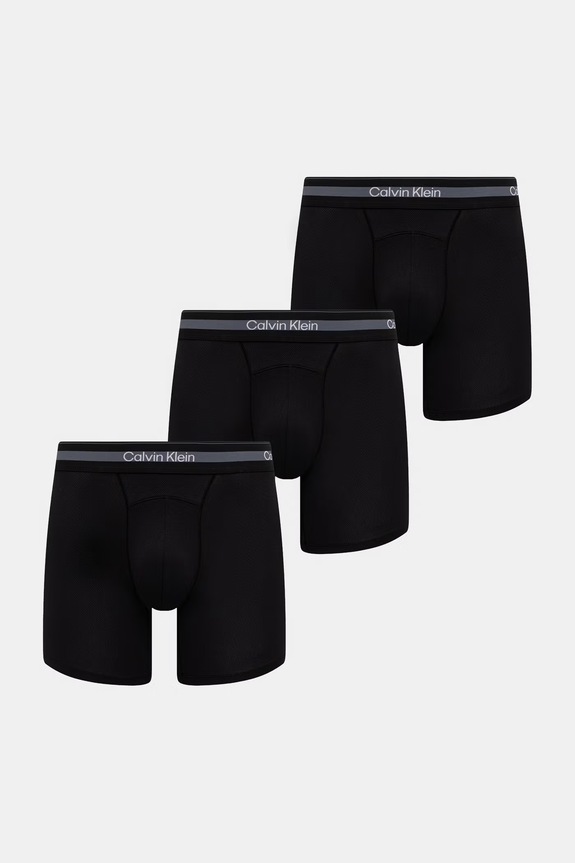 Calvin Klein Underwear priliehavé boxerky pánske 3-pak čierna LV00NB4537