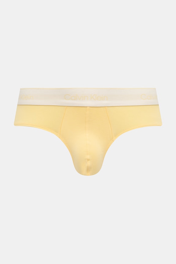Calvin Klein Underwear slipy męskie bawełniane z elastanem 5-pack żółty LV00NB4549