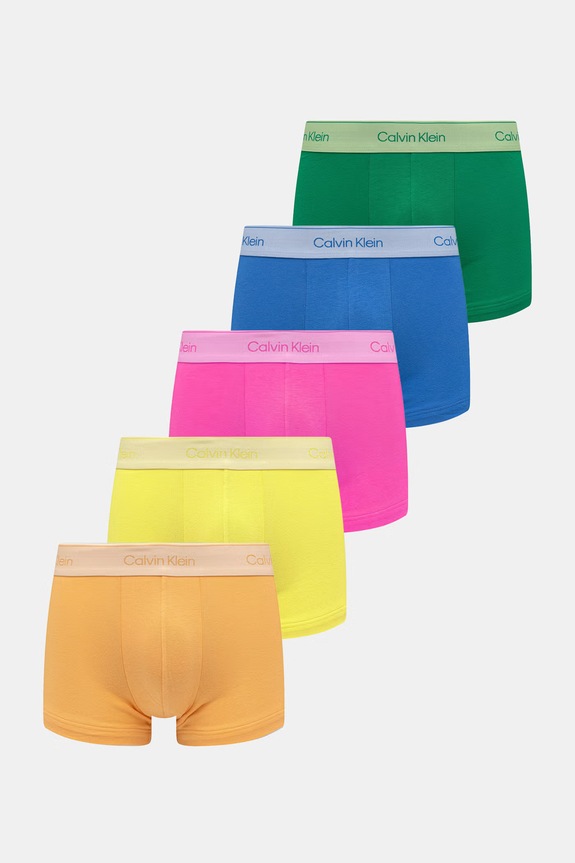 Calvin Klein Underwear bokserki dopasowane męskie 5-pack zielony LV00NB4550
