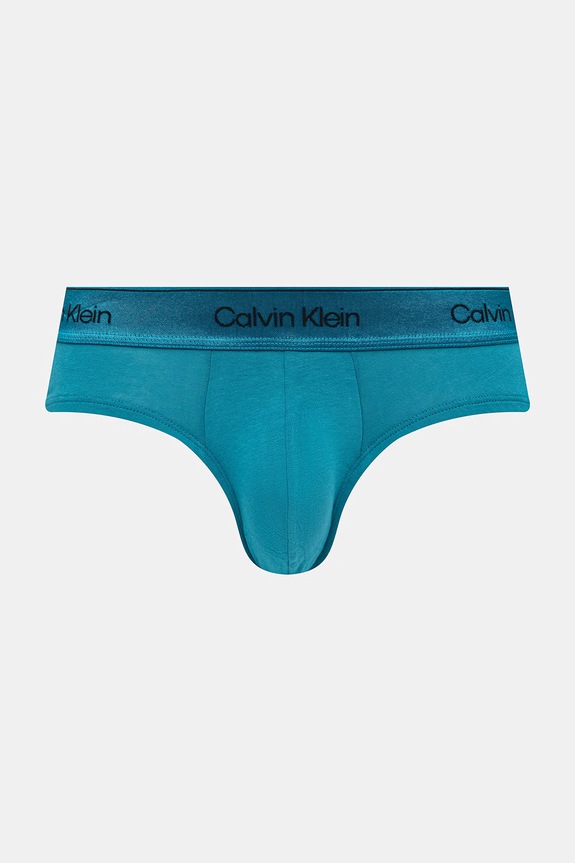 Oblečenie Calvin Klein Underwear slipy pánske s bavlnou 3-pak LV00NB4574 zelená