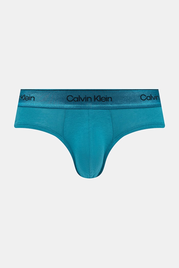Oblečenie Calvin Klein Underwear slipy pánske s bavlnou 3-pak LV00NB4574 zelená