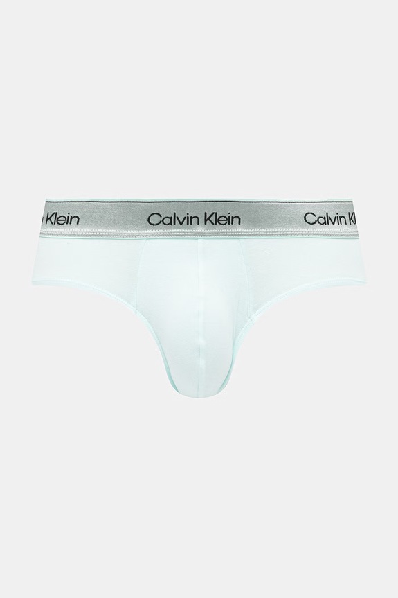 Calvin Klein Underwear slipy pánske s bavlnou 3-pak zelená LV00NB4574