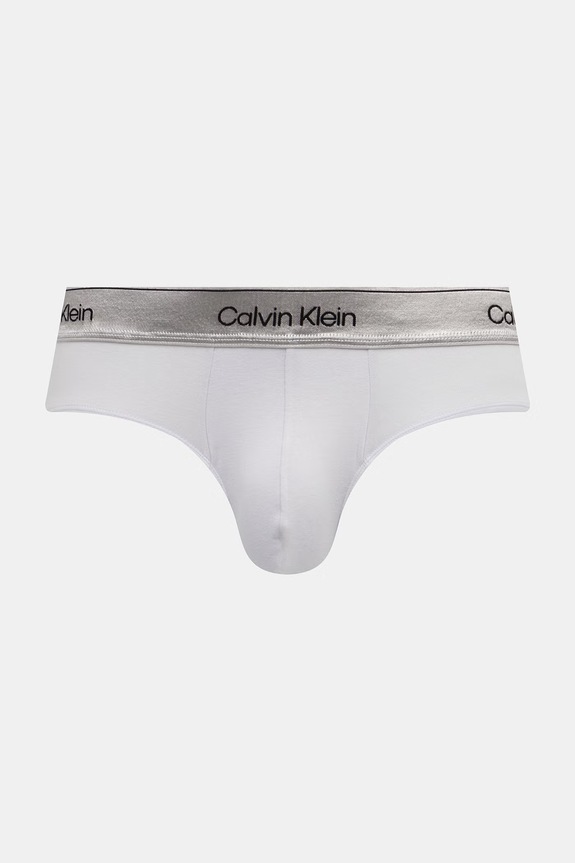 Odzież Calvin Klein Underwear slipy męskie z bawełną 3-pack LV00NB4574 szary