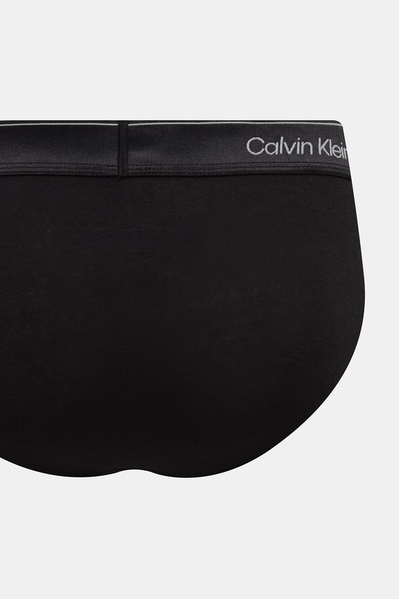 Odzież Calvin Klein Underwear slipy męskie z bawełną 3-pack LV00NB4574 czarny