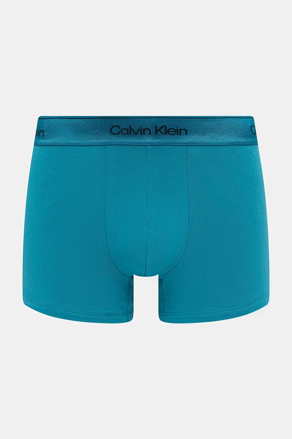 Îmbrăcăminte Calvin Klein Underwear boxeri pentru bărbați, din bumbac cu elastan pachet de 3 LV00NB4575 verde