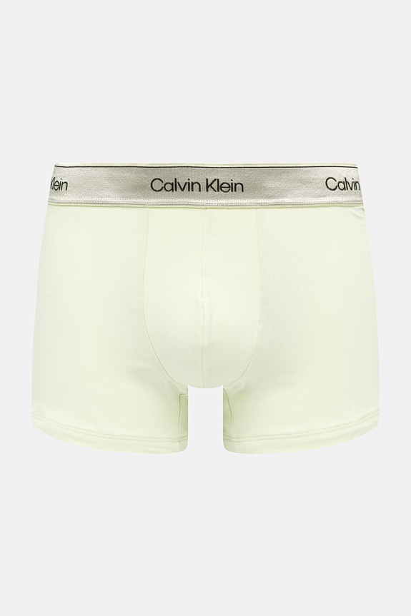 Îmbrăcăminte Calvin Klein Underwear boxeri pentru bărbați, din bumbac cu elastan pachet de 3 LV00NB4575 verde
