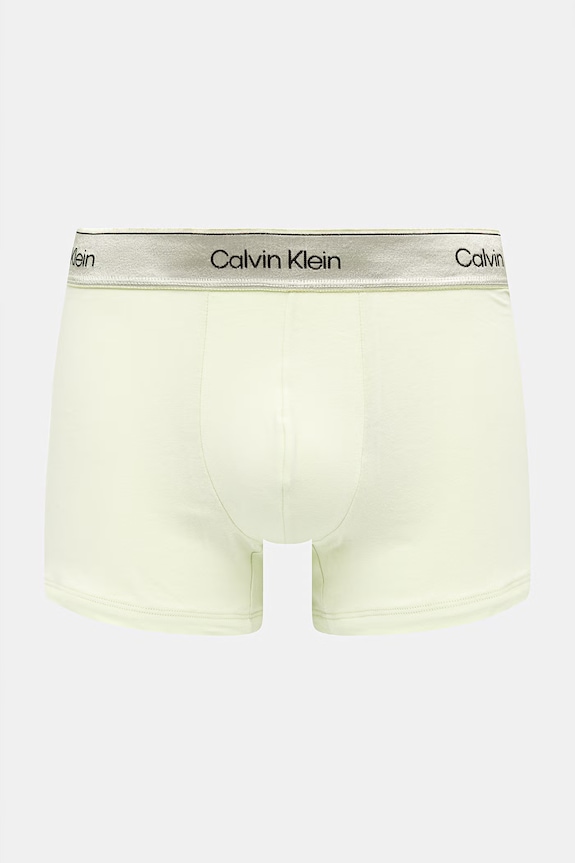 Îmbrăcăminte Calvin Klein Underwear boxeri pentru bărbați, din bumbac cu elastan pachet de 3 LV00NB4575 verde