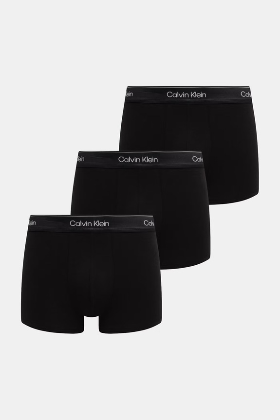 Calvin Klein Underwear boxerky pánske bavlnené s elastanom 3-pak čierna LV00NB4575