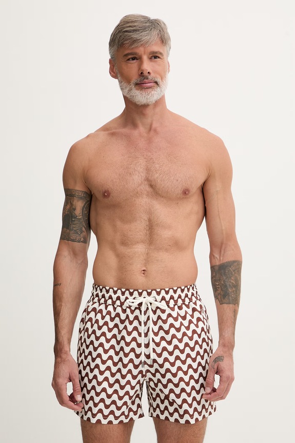 Frescobol Carioca pantaloni scurți de baie pentru bărbați maro 1018.944