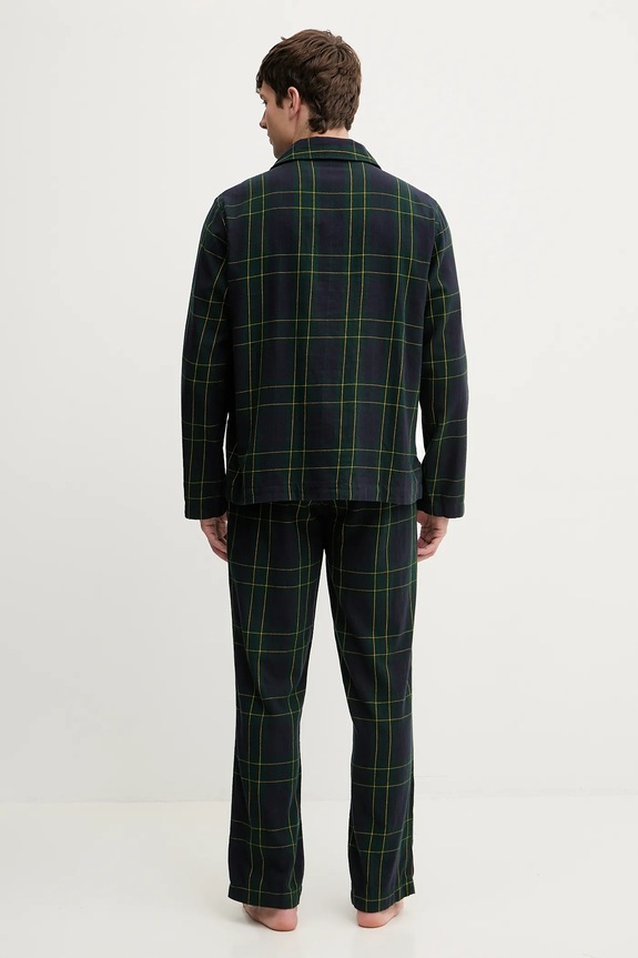 Pamučna pidžama Gant zelena 902539500