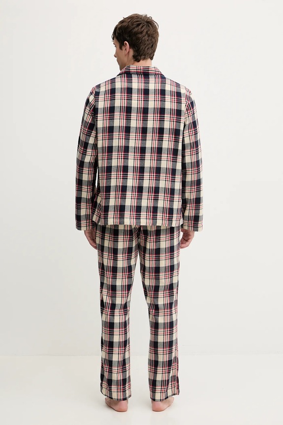 Pamučna pidžama Gant crvena 902539600