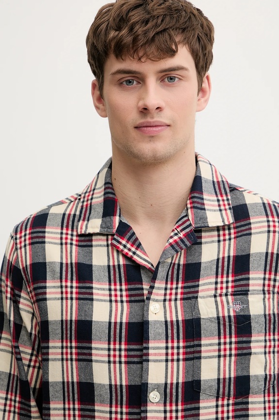 Pamučna pidžama Gant 902539600 crvena