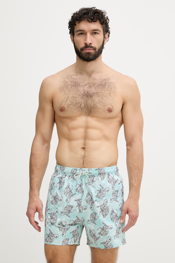 Emporio Armani Underwear szorty kąpielowe męskie turkusowy EM000583.AF20447