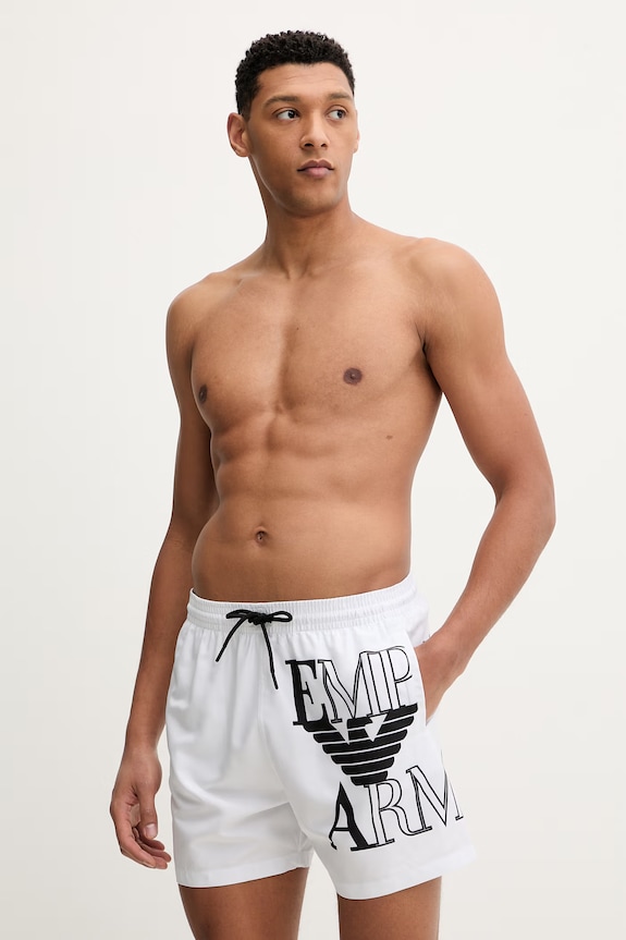 Emporio Armani Underwear szorty kąpielowe biały EM000583.AF20434