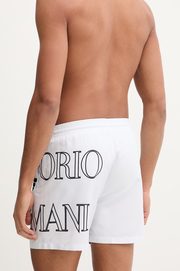 Odzież Emporio Armani Underwear szorty kąpielowe EM000583.AF20434 biały