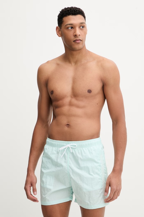 Emporio Armani Underwear kąpielówki aplikacja turkusowy EM000583.AF20425