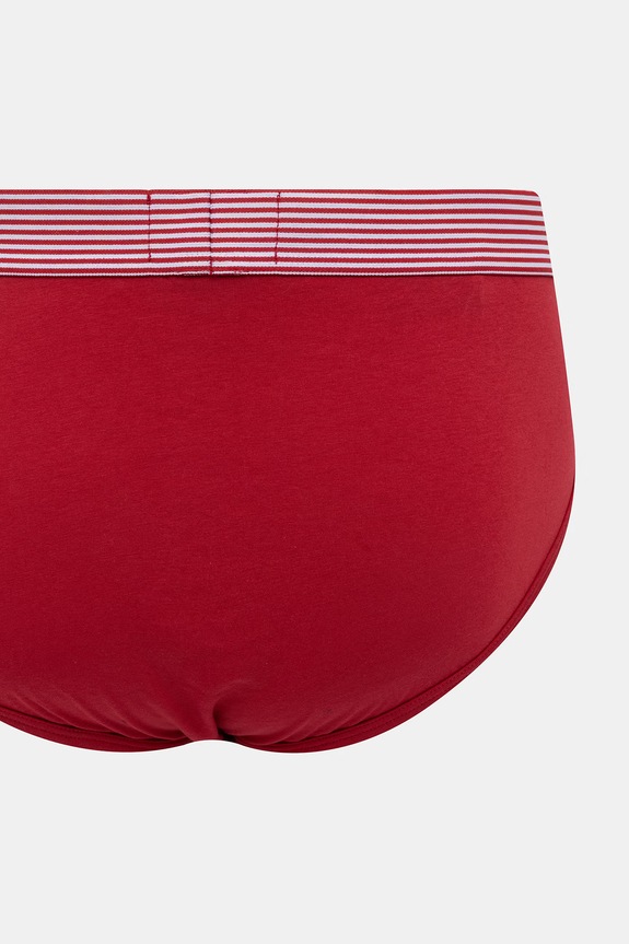 Emporio Armani Underwear slipy męskie bawełniane z elastanem 2-pack czerwony EM000401.AF18884