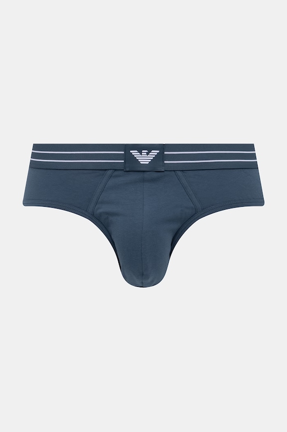 Emporio Armani Underwear slipy męskie bawełniane z elastanem 2-pack EM000401.AF18884 zielony SS26