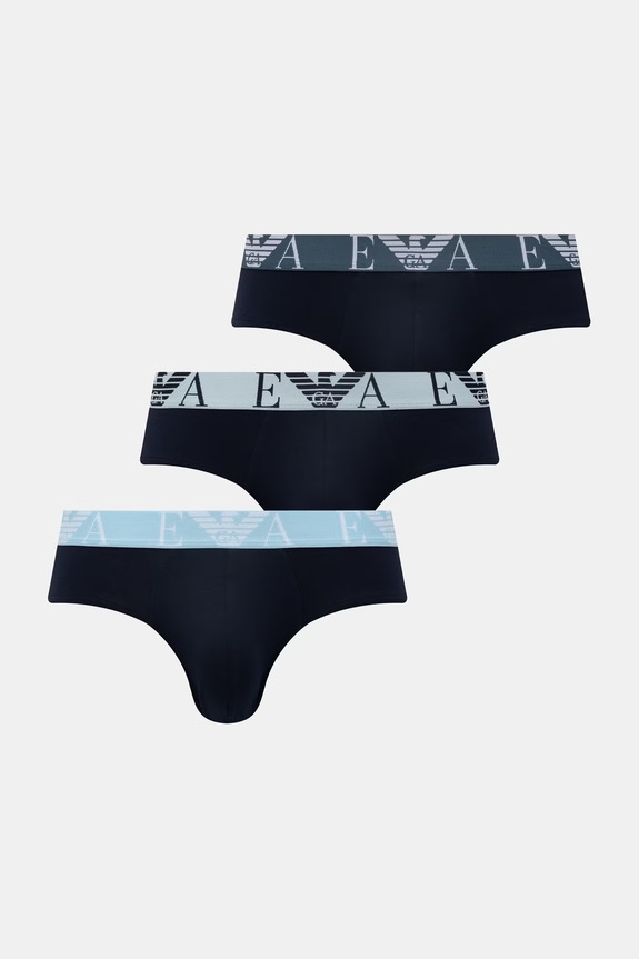 Слипы Emporio Armani Underwear 3 шт трикотаж тёмно-синий EM000258.AF20668