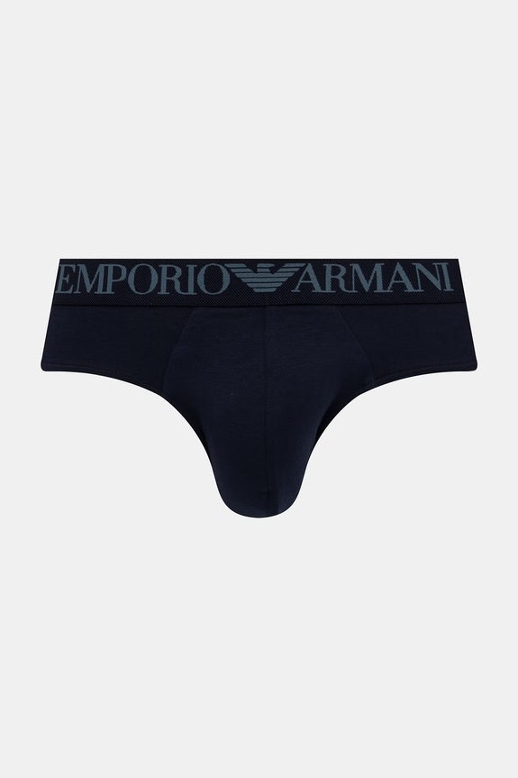 Emporio Armani Underwear slipy męskie bawełniane z elastanem 2-pack EM000251.AF18881 granatowy SS26