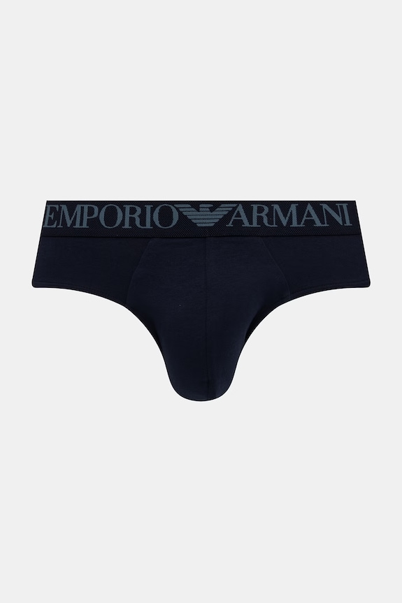Emporio Armani Underwear slipy męskie bawełniane z elastanem 2-pack EM000251.AF18881 granatowy SS26
