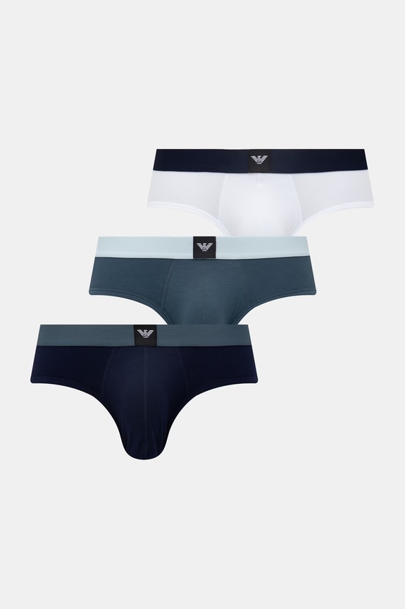 Слипы Emporio Armani Underwear 3 шт трикотаж тёмно-синий EM002154.AF20673