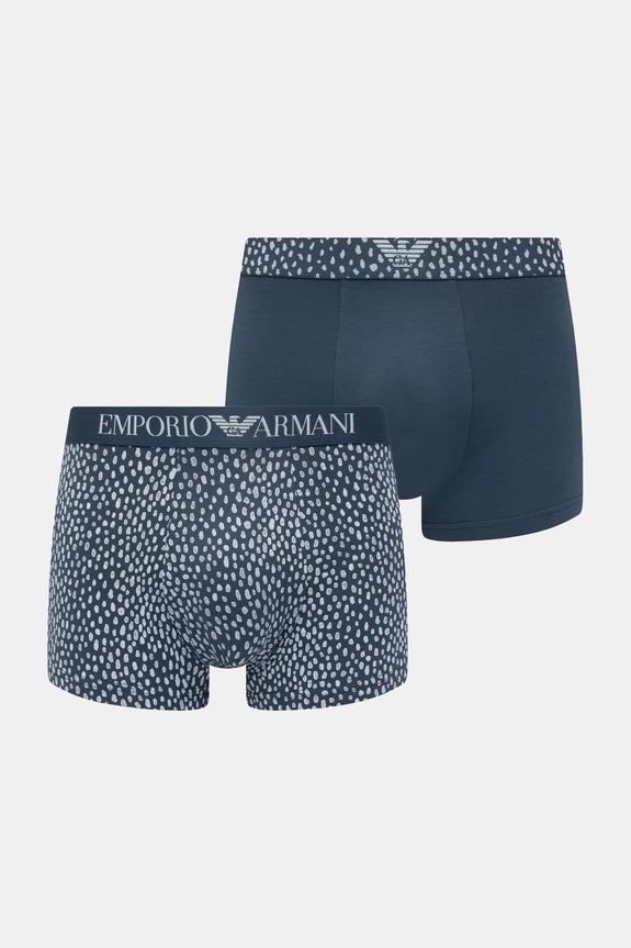 Emporio Armani Underwear bokserki 2-pack dzianina turkusowy EM001014.AF18885