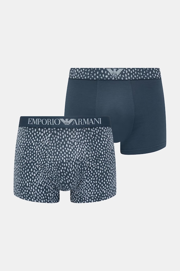 Emporio Armani Underwear bokserki 2-pack dzianina turkusowy EM001014.AF18885