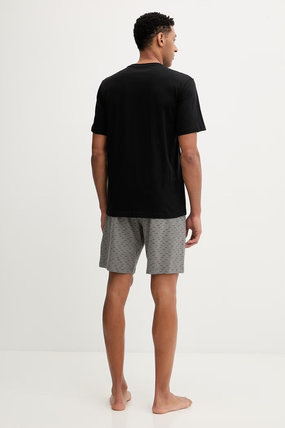 Βαμβακερές πιτζάμες Emporio Armani Underwear μαύρο EM000399.AF18885