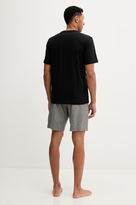 Βαμβακερές πιτζάμες Emporio Armani Underwear μαύρο EM000399.AF18885