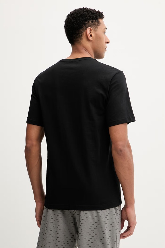 Βαμβακερές πιτζάμες Emporio Armani Underwear EM000399.AF18885 μαύρο