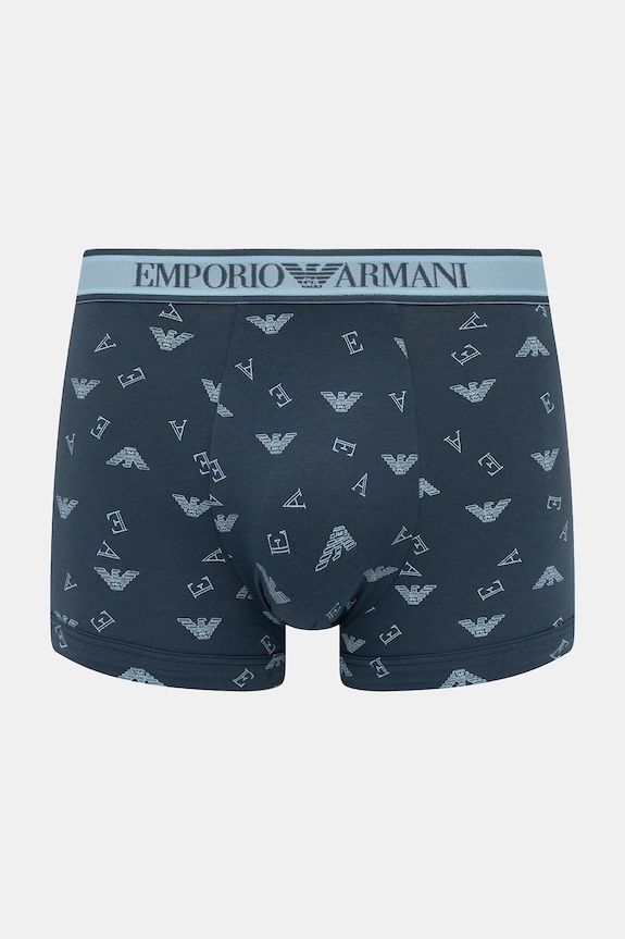 Oblečenie Emporio Armani Underwear priliehavé boxerky pánske 3-pak EM000370.AF20669 tmavomodrá