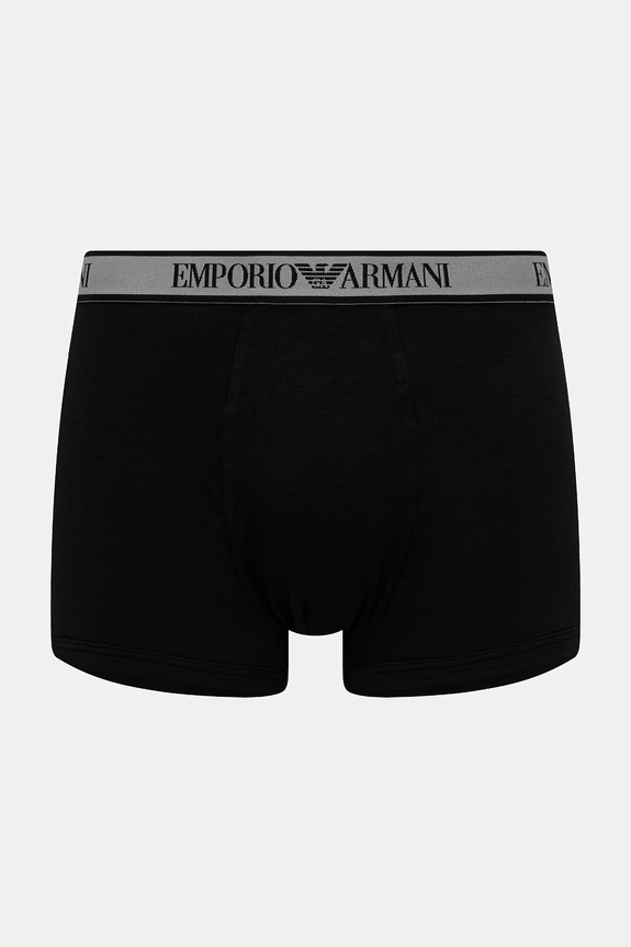 Emporio Armani Underwear priliehavé boxerky pánske 3-pak EM000259.AF20669 čierna SS26