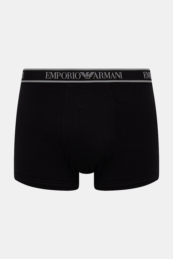 Emporio Armani Underwear priliehavé boxerky pánske 3-pak čierna EM000259.AF20669