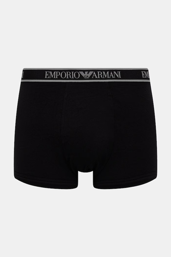 Emporio Armani Underwear priliehavé boxerky pánske 3-pak čierna EM000259.AF20669