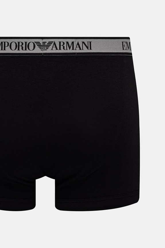 Emporio Armani Underwear priliehavé boxerky pánske 3-pak EM000259.AF20669 čierna