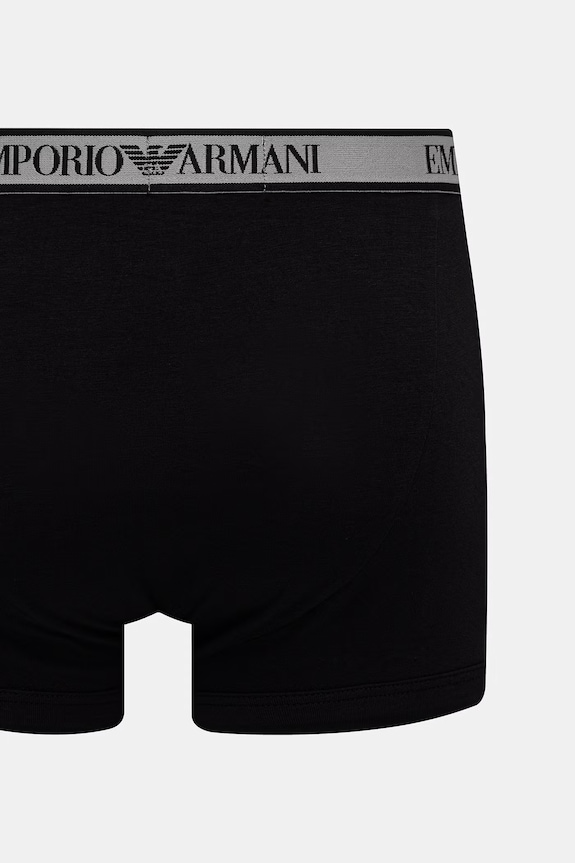 Emporio Armani Underwear priliehavé boxerky pánske 3-pak EM000259.AF20669 čierna