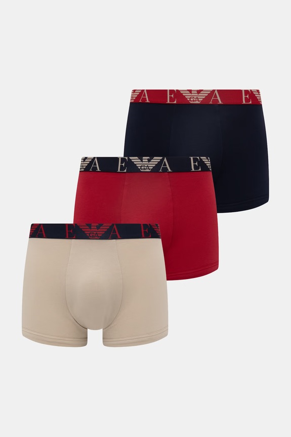 Боксери Emporio Armani Underwear 3-pack трикотаж червоний EM000259.AF20668