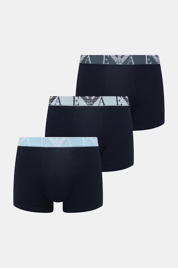Боксери Emporio Armani Underwear 3-pack трикотаж темно-синій EM000259.AF20668
