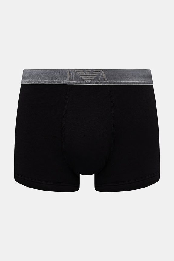 Îmbrăcăminte Emporio Armani Underwear boxeri pentru bărbați, cu bumbac pachet de 3 EM000259.AF18886 negru