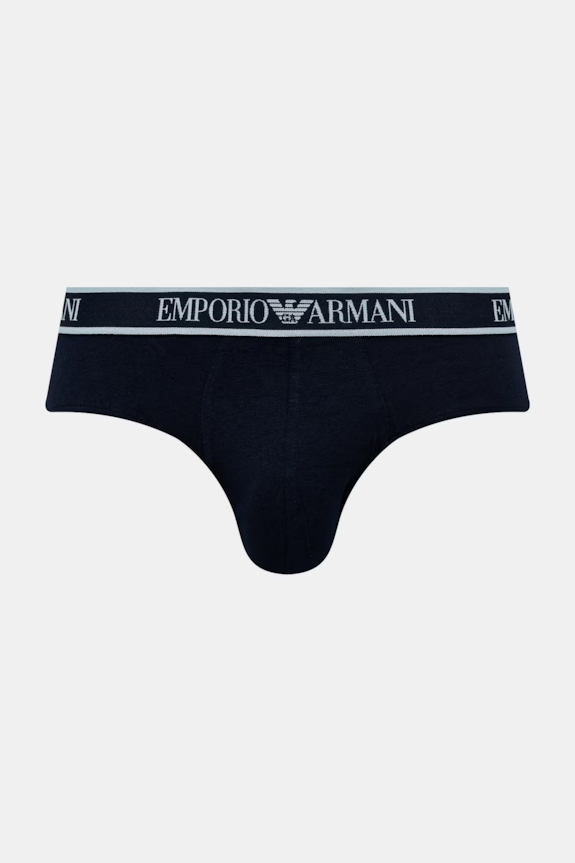 Emporio Armani Underwear slip pentru bărbați, cu bumbac pachet de 3 EM000258.AF20669 bleumarin SS26