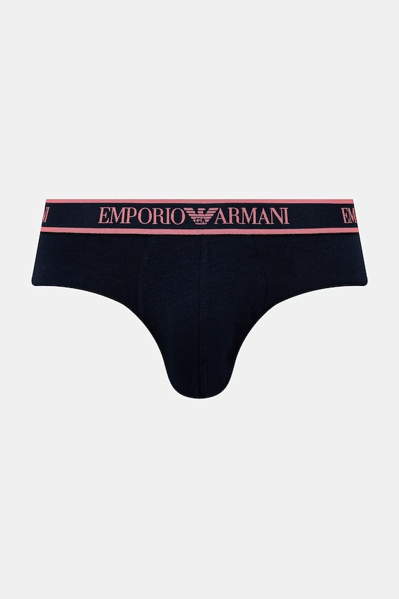 Îmbrăcăminte Emporio Armani Underwear slip pentru bărbați, cu bumbac pachet de 3 EM000258.AF20669 bleumarin