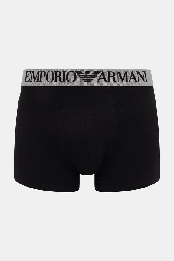 Emporio Armani Underwear bokserki męskie bawełniane z elastanem 2-pack EM000252.AF18881 czarny SS26